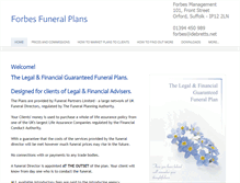 Tablet Screenshot of forbesfuneralplans.com